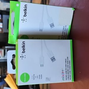 NIB Belkin: MixitMicro USB ChargeSync Cable, 4ft/1.2M, White